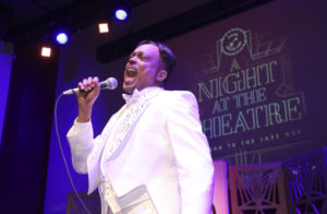 "Cab Calloway" (portrayed by Thomas Nowlin) performing "The Hi Di Ho Man" at the Hippodrome.